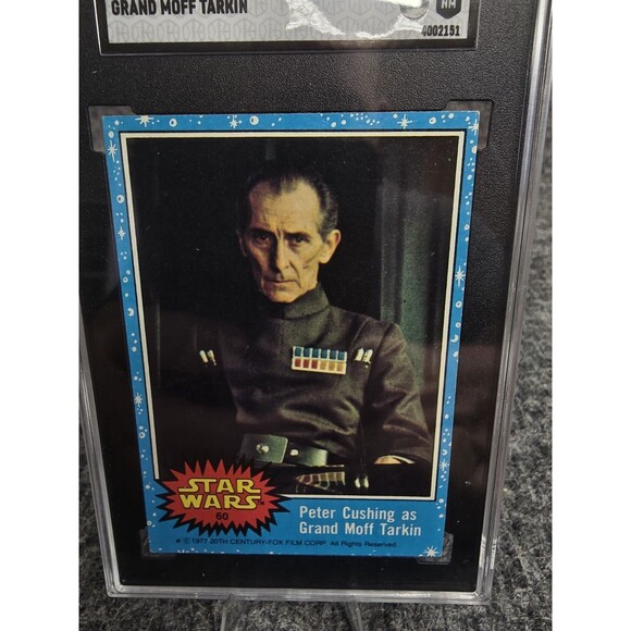 Vintage 1977 Topps Star Wars Peter Cushing as Grand Moff Tarkin #60 SGC 6 - Picture 3 of 4